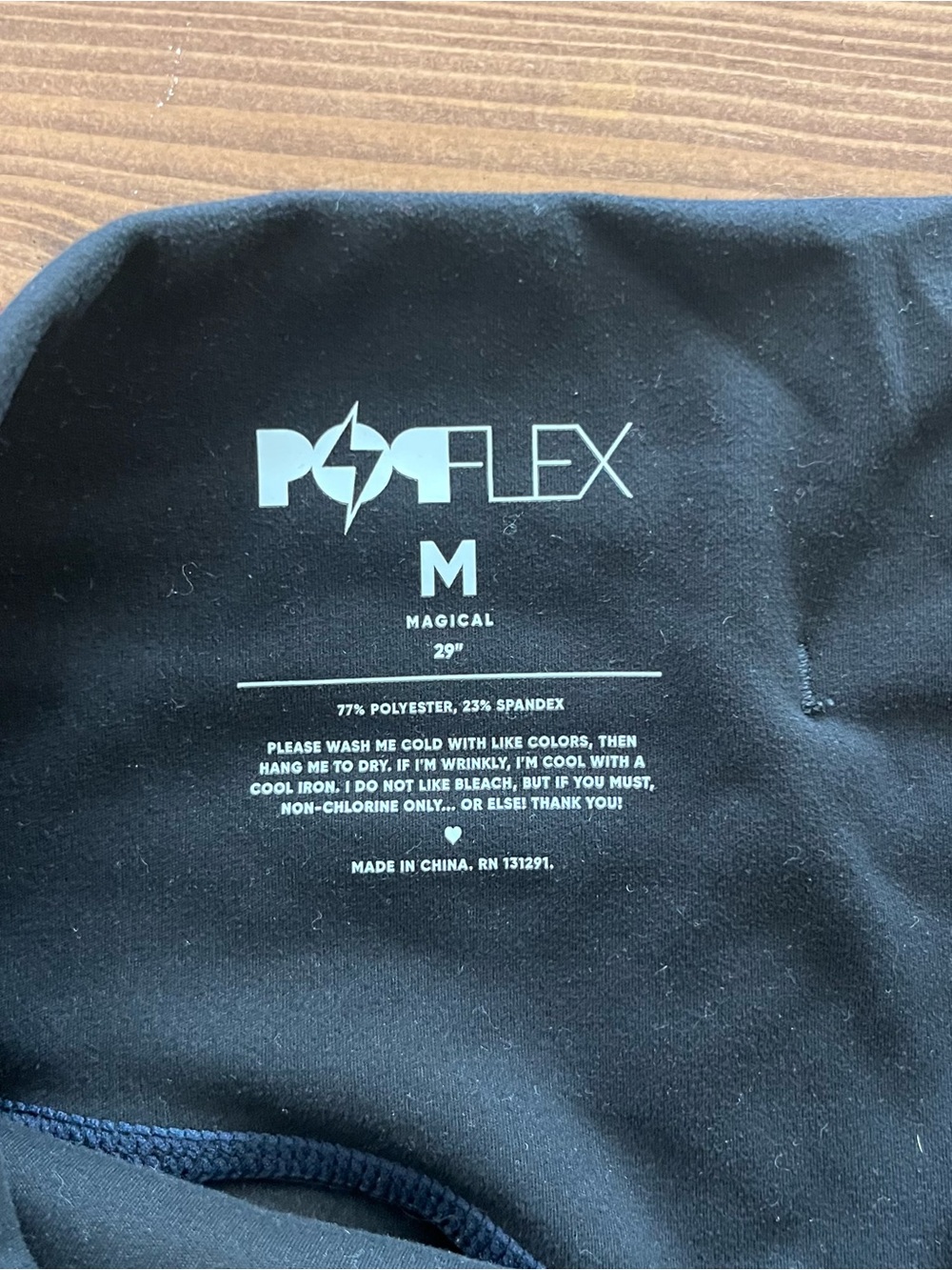 POPFLEX Black Bike Shorts and Yoga Pants Set of 3 - Picture 8 of 11